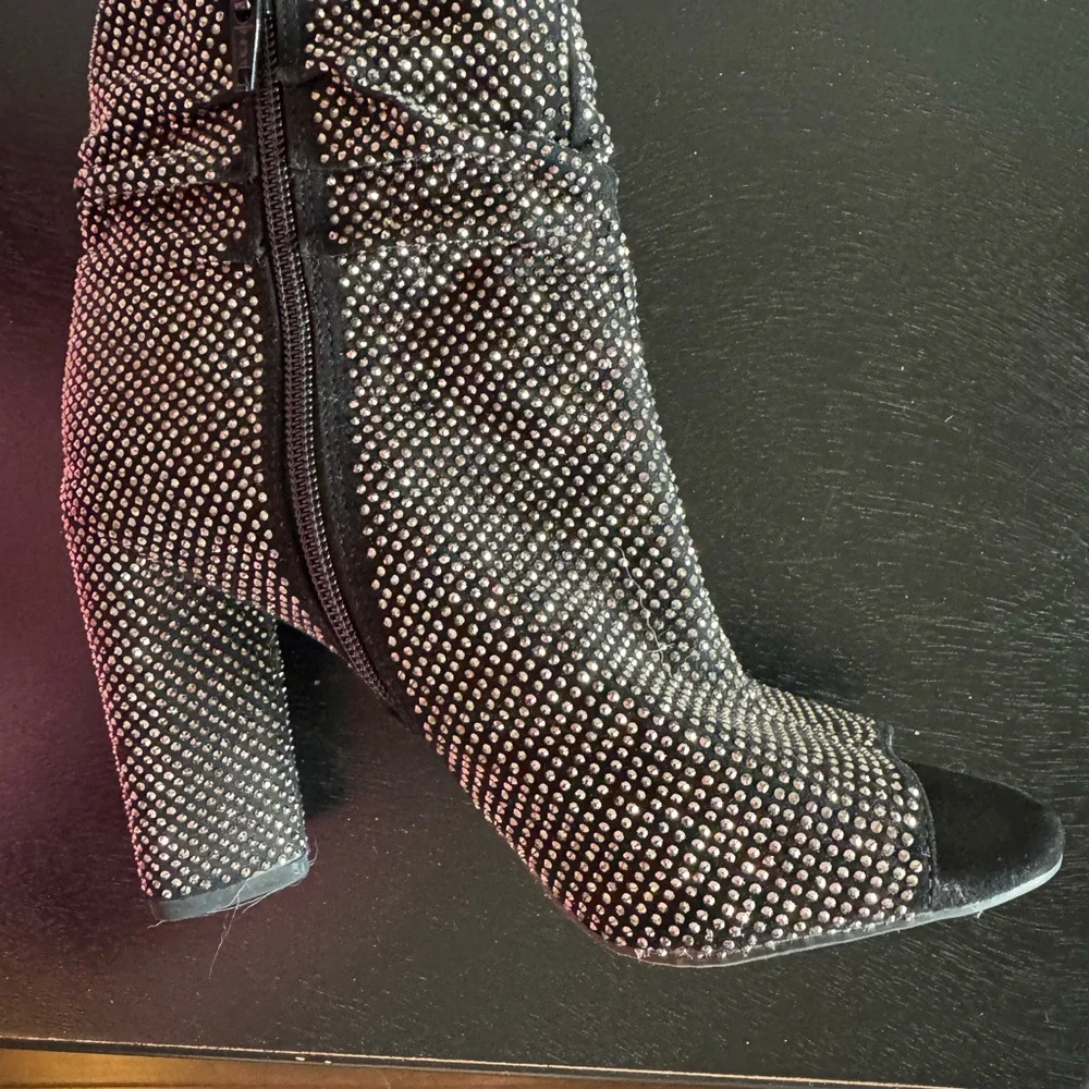 Gianni Bini Black Heeled Boots - Picture 4 of 7